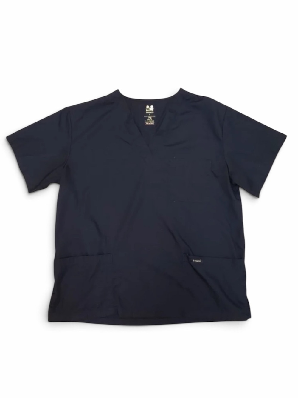 Dagacci Scrubs Top Navy Blue Size Large Uniform Nurse Scrub Healthcare